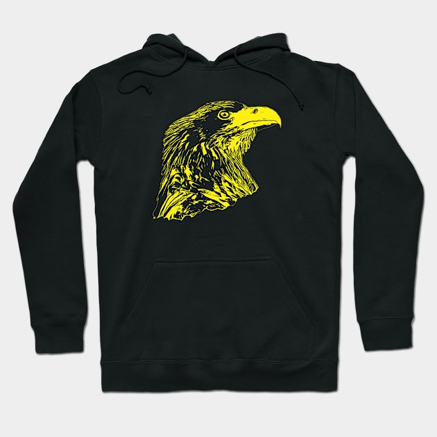 Eagle portrait Hoodie by Guardi